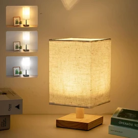 AnnuoYi Bedside Table Lamp,Led Bedrooms Lamps,3 Way Dimmable Touch Bedside Lamp,USB Desk Reading Lamp Suitable for Rooms, Living Rooms, Offices, Dormitories