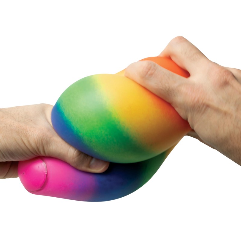 #winning Giant Rainbow Stress Ball 10" Large Anti-Anxiety Hand Fidget