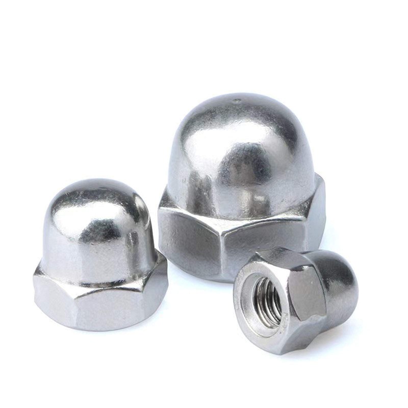 M12-1.75 Metric Acorn Cap Nuts Dome Head Nuts, 304 Stainless