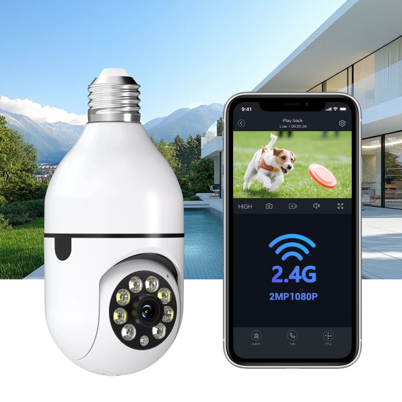 boykeep 3X 360° 1080P IP E27 Light Bulb Camera wifi