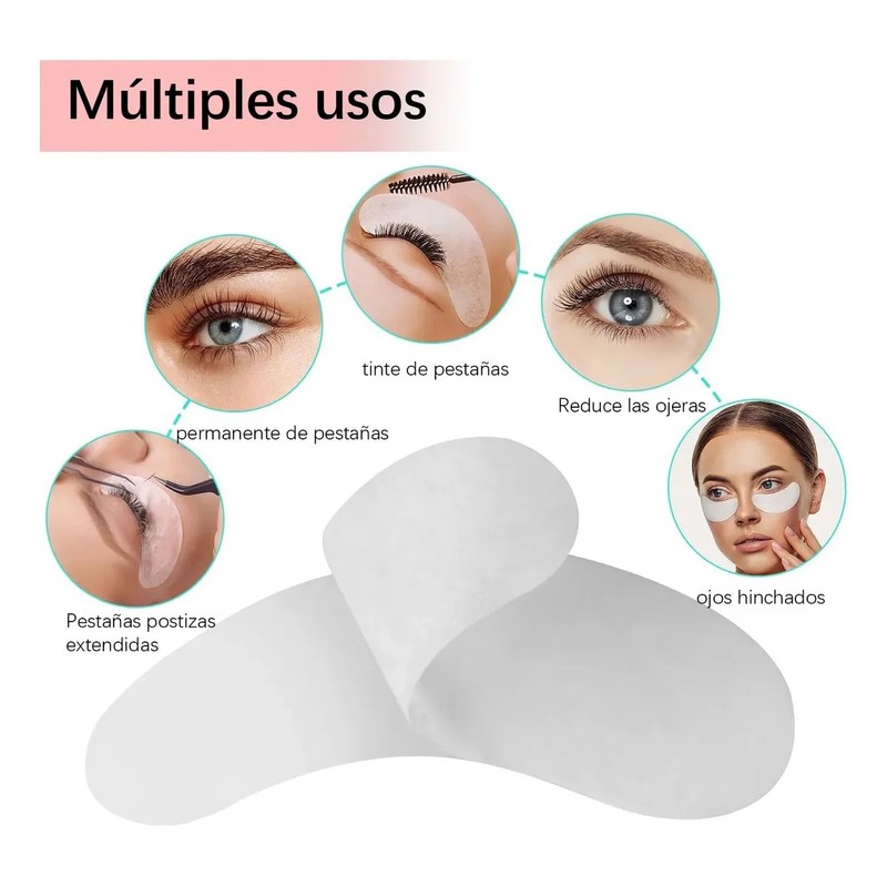 50 Pares Parches Empaque Hidrogel Para Ojos Pestañas Mink