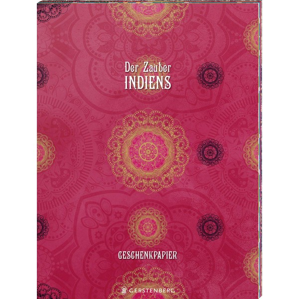 Der Zauber Indiens Geschenkpapier-Heft - Motiv Pinke Pracht: 2 x