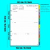 2026 Weekly Planner Insert A5 6 Holes in German, 1