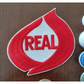 Unbranded Vintage 'Real' Flame Patch Embroidered Iron-On Patch 3x3.25"