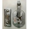 Travel Chic Silver Luggage Name Tag / Identifier w/ Handle
