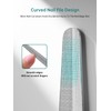 MR.GREEN Curved Nail File – Double-Sided Metal Nail File for