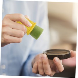 VICASKY 2 Pcs Portable Face Brush Multifunctional Facial Cleaning Brush with Soft Bristles for Exfoliation and Makeup Removal Cute Corn Design for