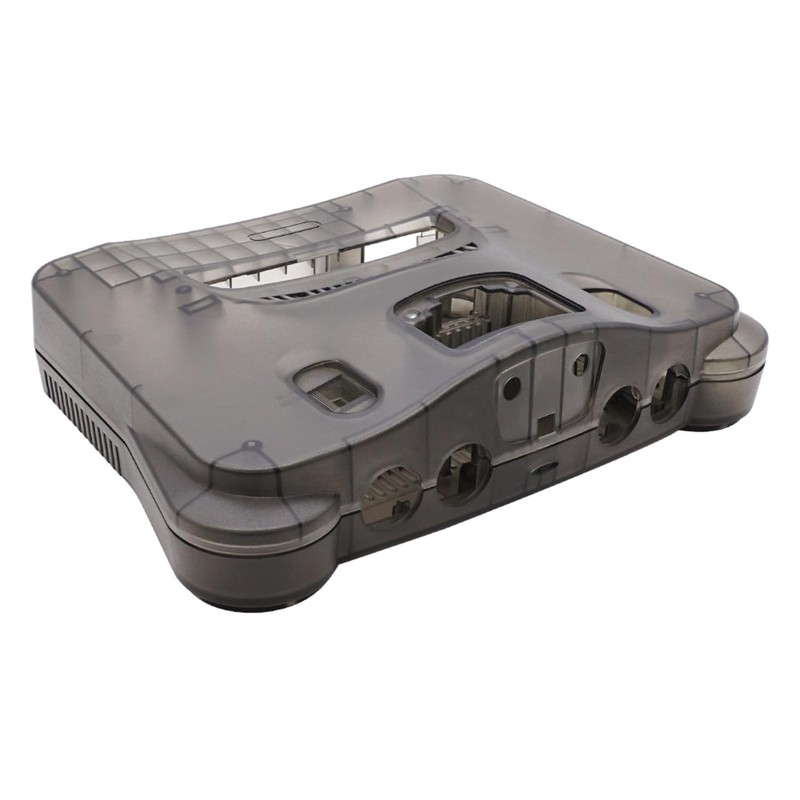 BITFUNX N64 Replacement Shell, Transparent Case Protective Housing for N64