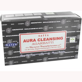 Satya Aura Cleansing Incense Sticks - Box of 12 packs Ayurvedic Range