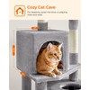 Feandrea Cat Tree, 61-Inch Cat Tower for Indoor Cats, Plush