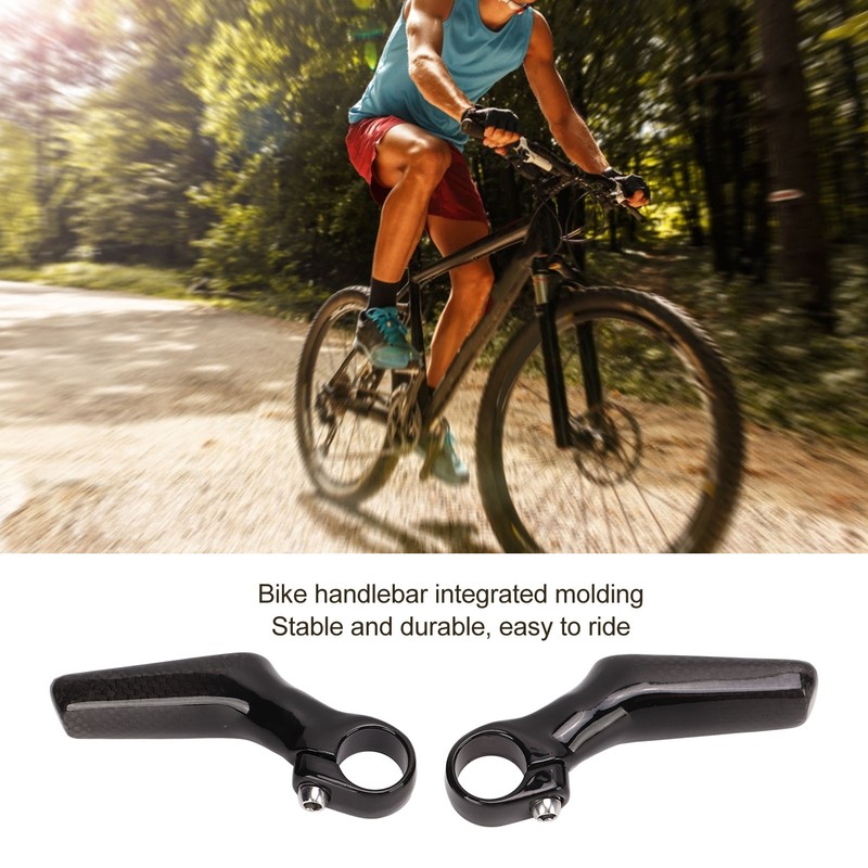 Mountain Bike Handlebars Bar Ends 1 Pair Carbon Fiber 3K
