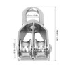 2 Pack M20 Double Pulley Block for Lifting Objects, 304