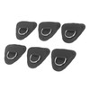 6Pcs PVC D Ring Patch Elastic Rope Set Stainless Steel