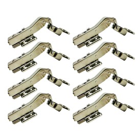 LIKERAINY 45 Degree Hinge 35mm with Hydraulic Damper for Special Corner Door Soft Closing Hinges for Cabinet Cupboard Wardrobe Folding Angular Doors Pack of 8