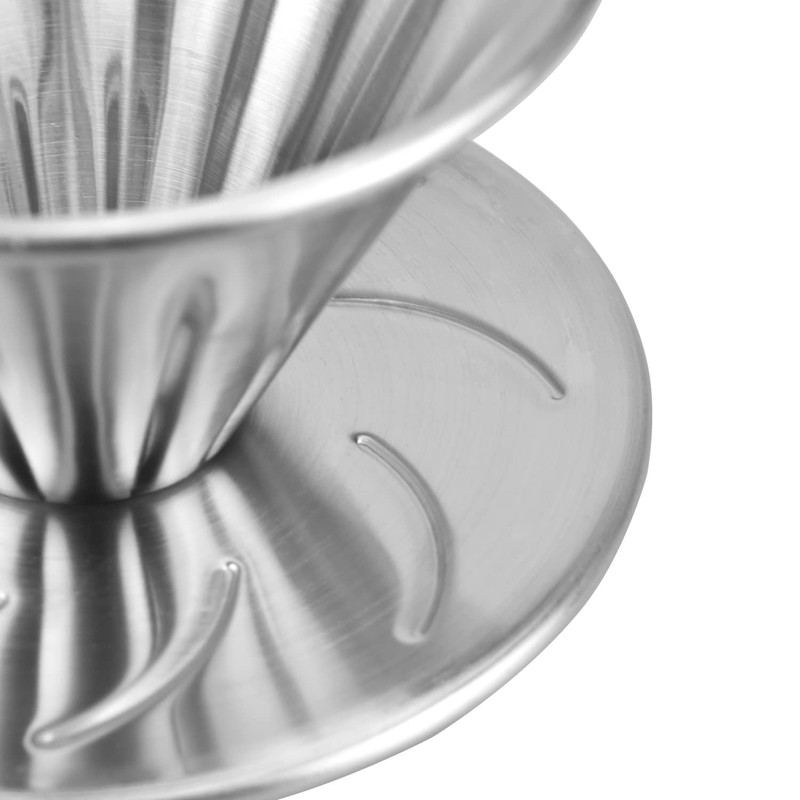 MERMOO YILAN Pour Over Coffee Dripper Stainless Steel Metal Reusable