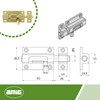 Amig - Brass Door Bolt | Bolt Mod. 700 |