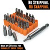 Mutt Tools 33pc Security Bit Set - Complete Torx Security