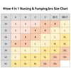 4HOW Pumping-Bra-Hands-Free Seamless-Wireless-Maternity-Bralette Padded Nursing Pumping Bra All in One