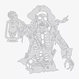 Wraith SprayWorks Pirate #4 - Reusable Airbrush Stencil Template