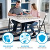 Lifetime 80783 37-Inch Commercial Grade Square Folding Card Table, White