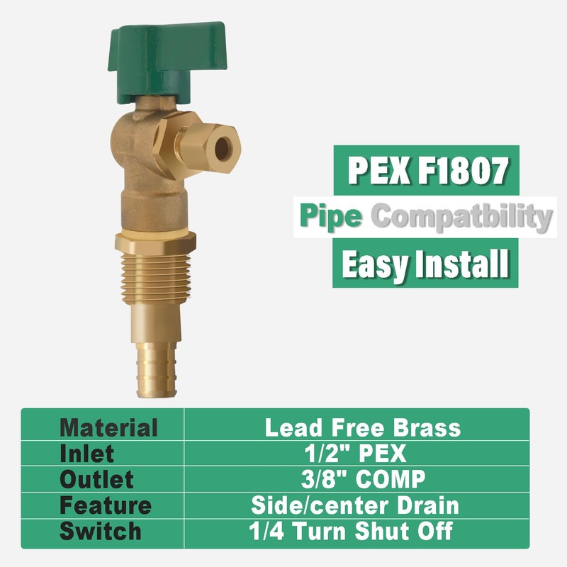 TT FLEX Ice Maker Outlet Box - 1/2 Inch Pex