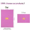 A4 Glitter Cardstock 40 Sheets 20 Colors，8.27 x 11.73 in