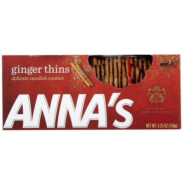 Anna's Thins, Ginger, 5.25 oz Boxes