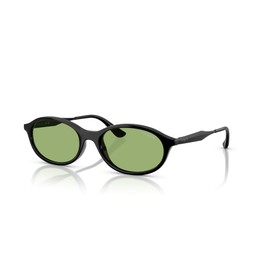 Vogue Eyewear VO5625S Oval Sunglasses, Black/Green, 52 mm