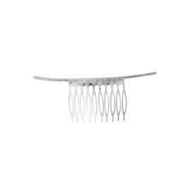 FOMIYES Simple Silver Hair Comb with Straight Teeth for Girls Elegant Side Comb Pin for Everyday Use and Special Occasions Hair Accessory for Women and Ladies