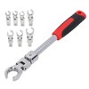 9Pcs Replaceable Wrench Set Flexible Head 180° Rotating Torsion Wrench