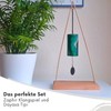 Zaphir Blue Moon Winter Wind Chime with Stand - Teepee