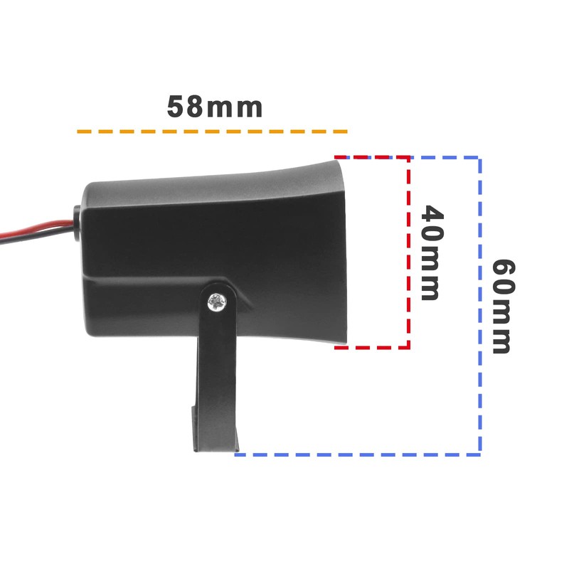 ECSiNG 12V Reversing Buzzer Car Reversing Alarm Back Up Horn