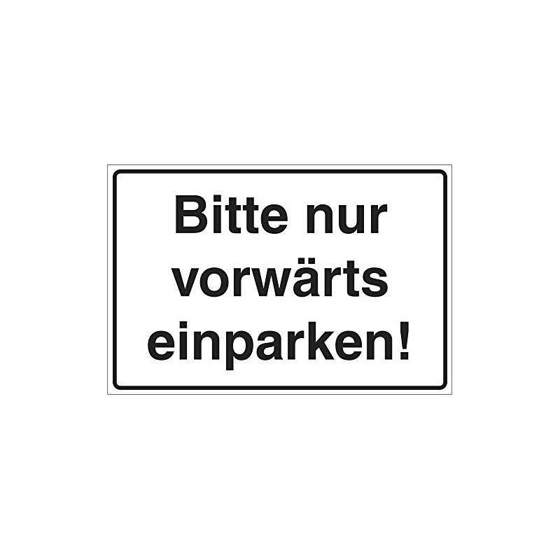 Please Forward Parking Only Sign – Aluminium/Dibond 300 x 200