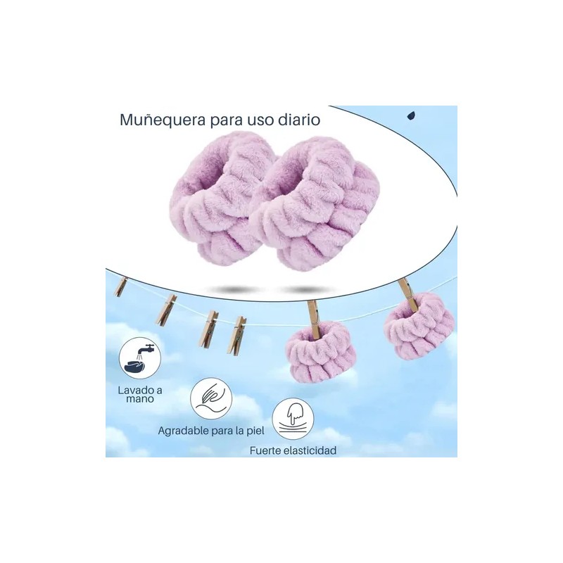 50 Set Cuidado Facial Banda Diadema Skin Care Limpieza Facia