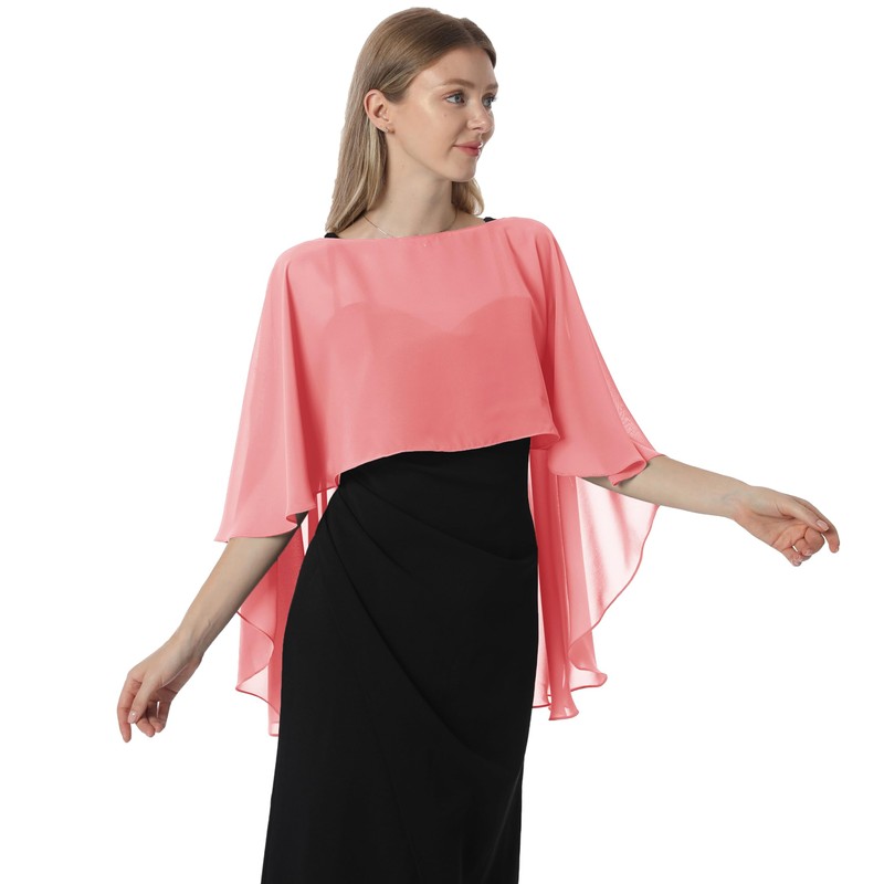 Hotshawl Capelets para mujer, chales y envolturas de gasa para