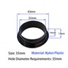 Qrity Cable Grommet Desk Plastic Cable Pass Diameter 35 mm