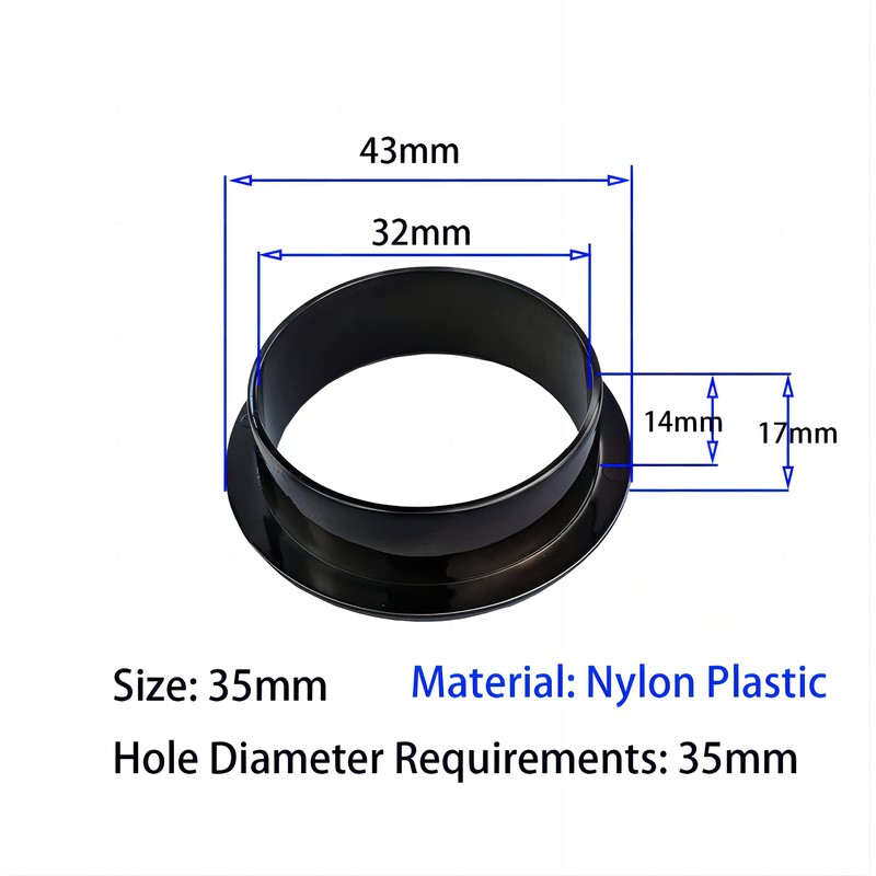 Qrity Cable Grommet Desk Plastic Cable Pass Diameter 35 mm