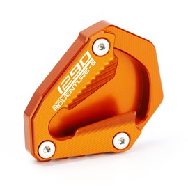 Modeer Compatible with KTM 1290 Super Adventure S 2021-2024 Motorcycle CNC Support Extension Plate Side Stand Pad 1290 ADV 1290adv 1290S Accessories (Orange)