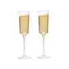 Vikko Champagne Flutes, Large 8 Oz Capacity, Crystal Clear Champagne