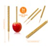 Victhur Candy Apple Sticks 36 Pieces Bling Candy Apple Bamboo
