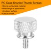 sourcing map 12pcs UNC6-32x6.5mm Knurled Thumb Screw Computer Case Threaded
