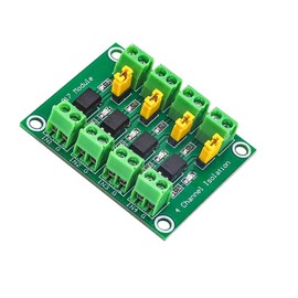 HiLetgo 2pcs PC817 4 Channel Optocoupler Isolation Board 817 Voltage Isolation Module Voltage Converter Module 3.6-30V Photoelectric Isolated Module(2/4/8 Channel Optional)