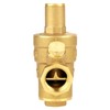 DN15 Brass Adjustable Water Pressure Regulator Reducer With Gauge Meter