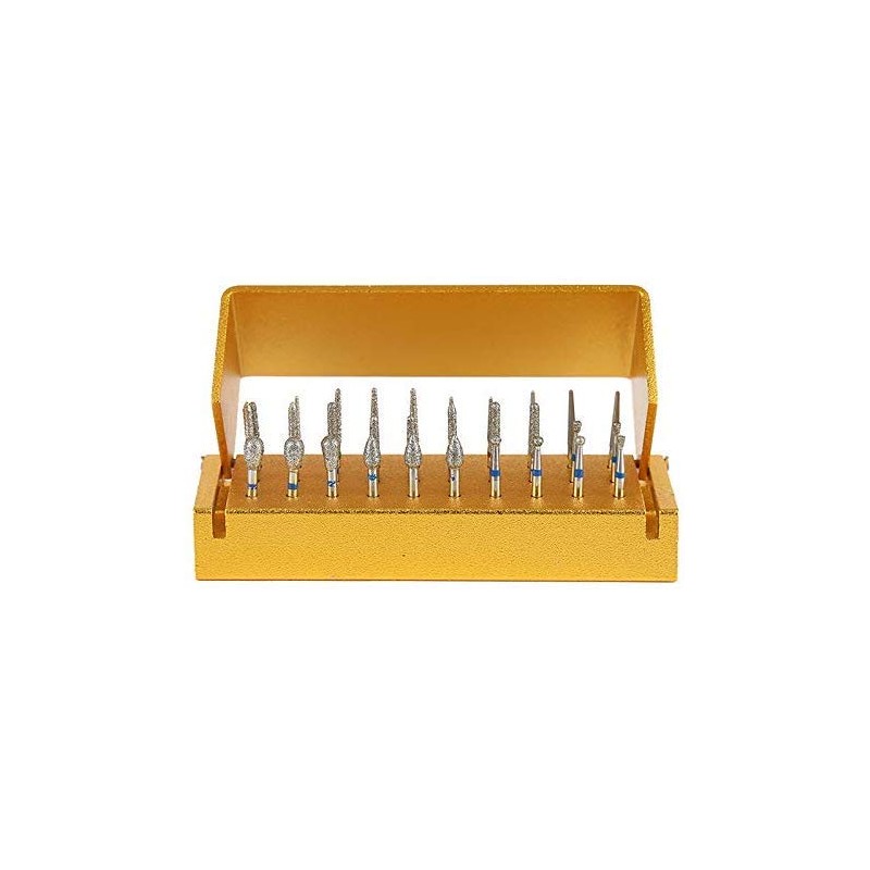 High Speed Diamond Bur Set with Aluminium Alloy Shelf by