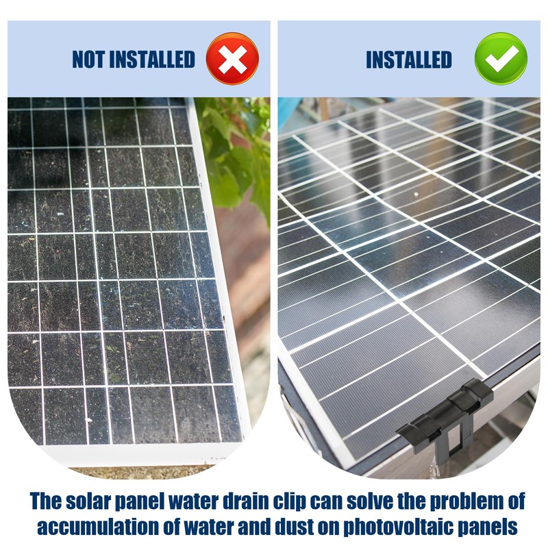 Ylinge Pack of 50 Solar Panel Water Drain Clips Solar