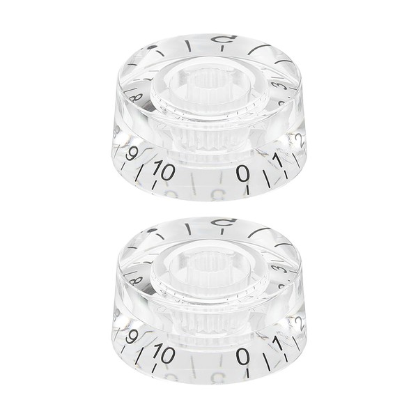sourcing map 2PCS Guitar Top Hat Bell Knobs, Volume Tone