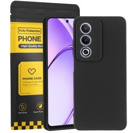 OPPO A3 5G Case, Black Oppo A3 5G/A3 Pro/A80 5G (CPH2639) TPU Case, Shockproof, Drop Proof, Anti-Fingerprint, TPU Material, Minimalist Strap Hole, Wireless Charging, Cover Color: Black