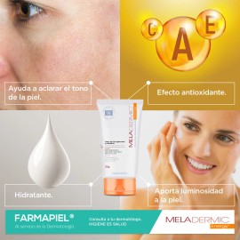 Crema Facial Aclaradora Despigmentante Meladermic Energy Farmapiel Día Noche Todo Tipo Piel 50g Manchas Oscuras Melasma Paño Hidratante Antimanchas