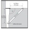 Everbilt Bright Brass Lid Support Right Hand Hinges 1000 020