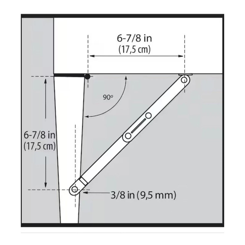 Everbilt Bright Brass Lid Support Right Hand Hinges 1000 020